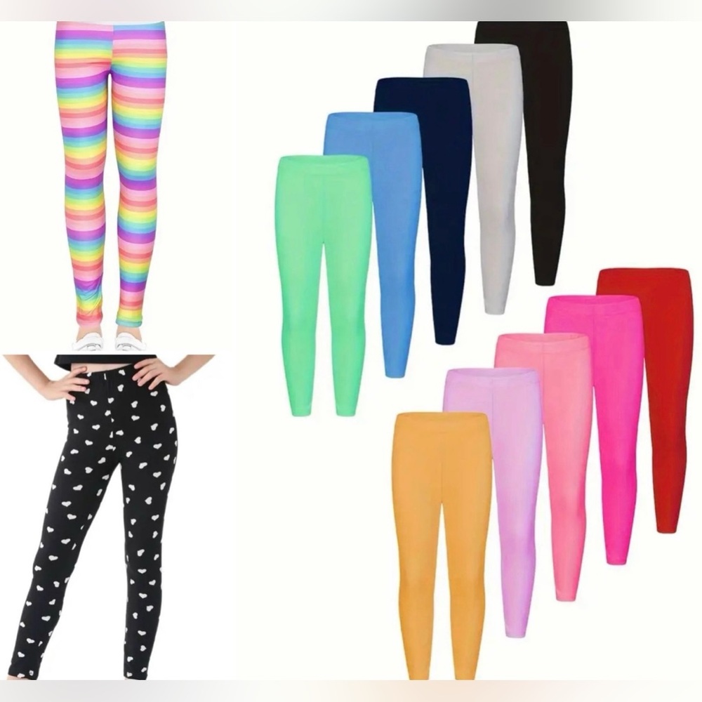 Girls Size Small 5/6 Legging Bundle 12 Pieces